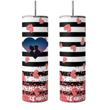 Valentine's Day Stainless Steel Skinny Tumblers