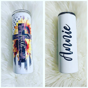 Faith Stainless Steel Skinny Tumbler