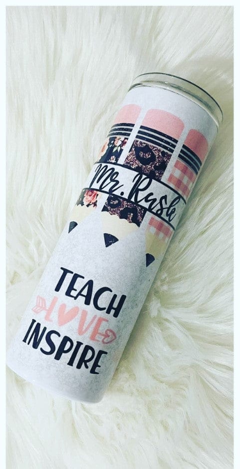 Teach Love Inspire 20 oz Stainless Steel Skinny Tumbler