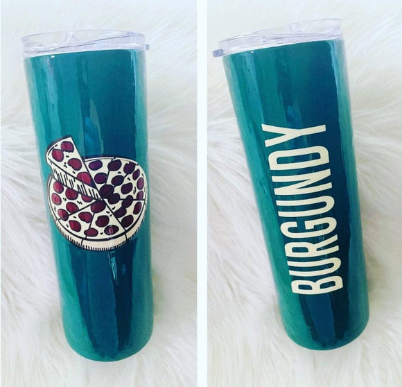 Pizza 20 oz Stainless Steel Skinny Tumbler