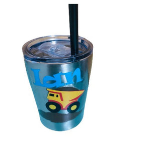 Children's Dump Truck Stainless Steel Drink Tumbler