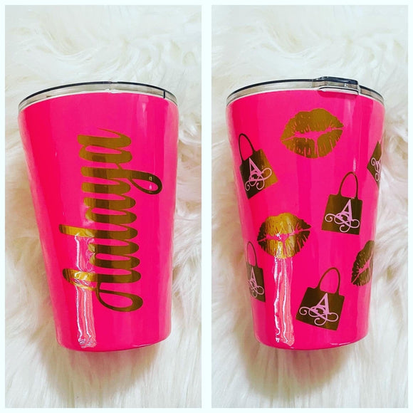 Children's Purse & Kisses Stainless Steel Drink Tumbler