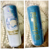 Split Glitter 20 oz Stainless Steel Skinny Tumbler